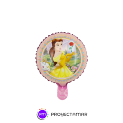 Globo Circulo Princesa Bella 12" x5