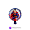 Globo Paleta Circulo Superman 12" x5