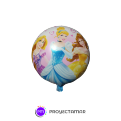 Globo Circulo Princesas 18" x5