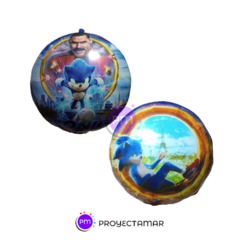 Globo Circulo Sonic Anillo 18" x5