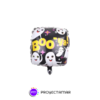 Globo Cuadrado Fantasma Halloween Boo Ya! 18" x5