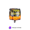 Globo Cuadrado Happy Halloween Calabaza 18" x5