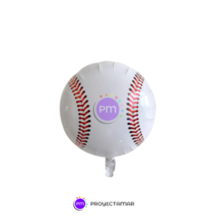 Globo Circulo Pelota de Beisbol 18" x5