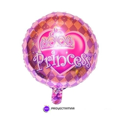 Globo Circulo Princesa Lila 18" x5