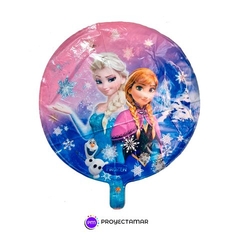 Globo Circulo Frozen Copos de Nieve 18" x5