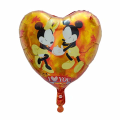 Globo Corazón Mickey Mouse 18" x5 - comprar online