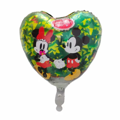 Globo Corazón Mickey Mouse 18" x5