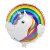 Globo Circulo Unicornio Arcoíris 18" x5