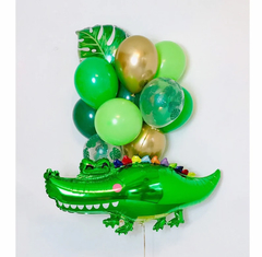 Globo Metalizado Cocodrilo Verde 24" x5 - comprar online