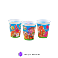 Vasos Plastico Granja de Zenon Descartable x10