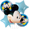 Set 5 Globos Temática Mickey Cabeza