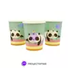 Vasos Polipapel Panda Temático x6