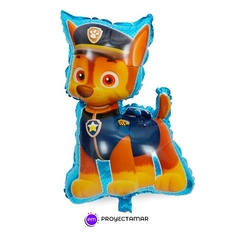 Globo Paleta Paw Patrol Chase Azul 14" x5