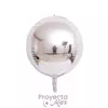 Globo Metalizado Orbz Brillante 32" Plata