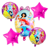 Set 5 Globos Temática Princesas