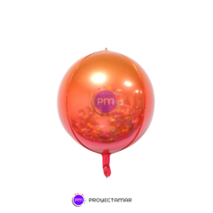 Globo Metalizado Orbz Degrade 24" - Proyectamar