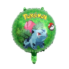 Globo Metalizado Circulo Pokémon Personajes 18" x5 - Proyectamar