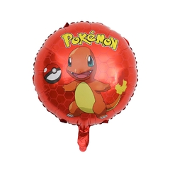 Globo Metalizado Circulo Pokémon Personajes 18" x5 - comprar online