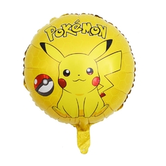 Globo Metalizado Circulo Pokémon Personajes 18" x5 en internet