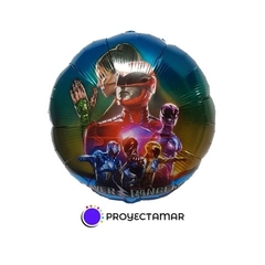 Globo Circulo Power Rangers 18" x5