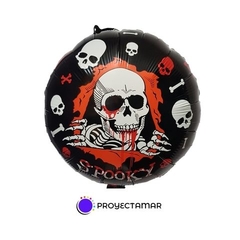 Globo Circulo Halloween Varios 18" x5 - Proyectamar