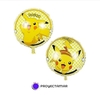 Globo Circulo Metalizado Pokémon Pikachu 18" x5