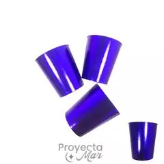 Vasos Polipapel Violeta Metalizados x10