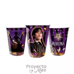 Vasos Polipapel Merlina Temático x8