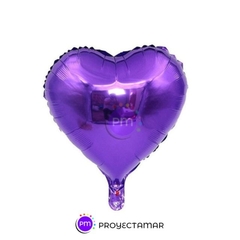 Globo Corazón Metalizado 24" x5 - comprar online