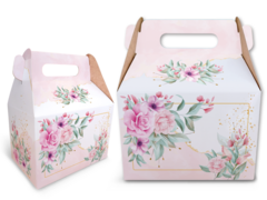 25 - Box Lunch impreso Flores - Suspiro