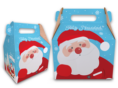 25 - Box Lunch impreso navideño - O Claus