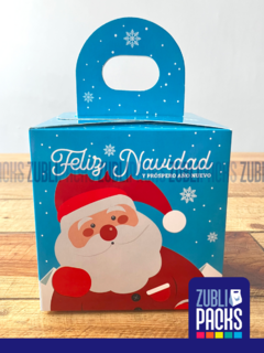 25 - Caja Chica Box Dulces Fiestas Impreso Navideño - O Claus - tienda en línea