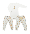 CONJUNTO BODY BORDADO/ CALÇA APLIQUE URSINHO ALGODÃO EGÍPCIO MINI BEAR