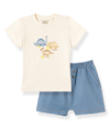 CONJUNTO CAMISETA/ SHORTS DINO PINGO LELÊ