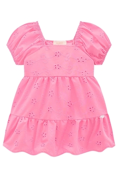 Vestido Rosa em Laise Tiffany Kukiê