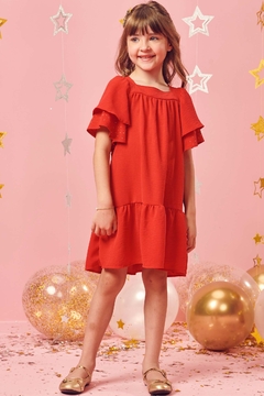 Vestido Vermelho em Air Flow Kukiê - comprar online