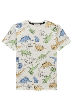 Camiseta em Meia Malha Dino LucBoo