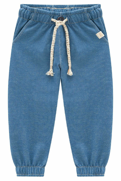 Calça Jogger em Malha Denim LucBoo