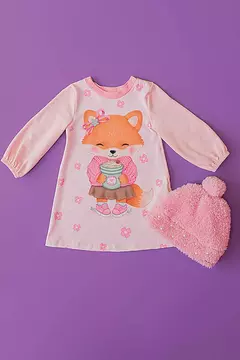 Vestido em Cotton Raposa Kukiê - comprar online