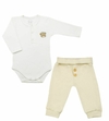 CONJUNTO BODY BORDADO URSO/ CALÇA ALGODÃO EGÍPCIO MINI BEAR