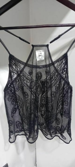 Musculosa Tul y Canutillos - comprar online