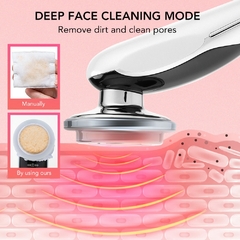 Multifuncional massageador de cuidados da pele facial elétrica dispositivo de massagem facial rosto limpo rejuvenescimento da pele levantamento apertar o rosto