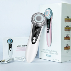 Multifuncional massageador de cuidados da pele facial elétrica dispositivo de massagem facial rosto limpo rejuvenescimento da pele levantamento apertar o rosto