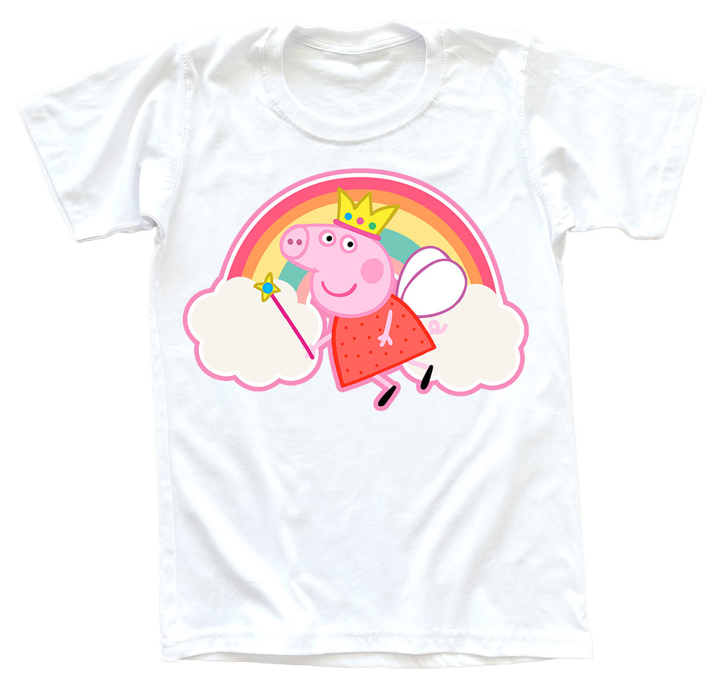 Camiseta Cumpleaños Peppa pig Arcoiris - Afecto