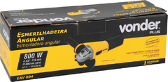 ESMERILHADEIRA ANGULAR 4.1/2", 800 W, 127 V~, EAV 804, VONDER PLUS - comprar online