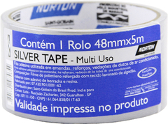 FITA SILVER TAPE 48 MM X 5 M, PRATA, NORTON - comprar online