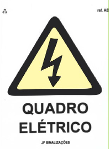 PLACA DE SINALIZAÇÃO A8 - QUADRO ELÉTRICO