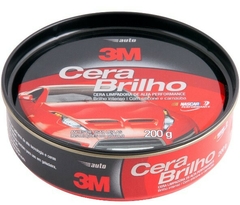 CERA BRILHO EM PASTA COM SILICONE E CARNAÚBA - AUTOMOTIVA 200G - 3M