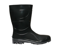 BOTA PVC PRETA CANO 28CM C/FORRO S/BICO CA 32169 - CARTOM na internet