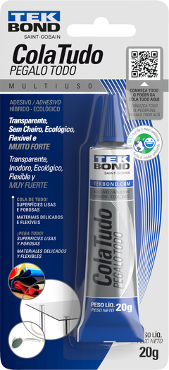 ADESIVO COLA TUDO 20G TRANSPARENTE TEKBOND